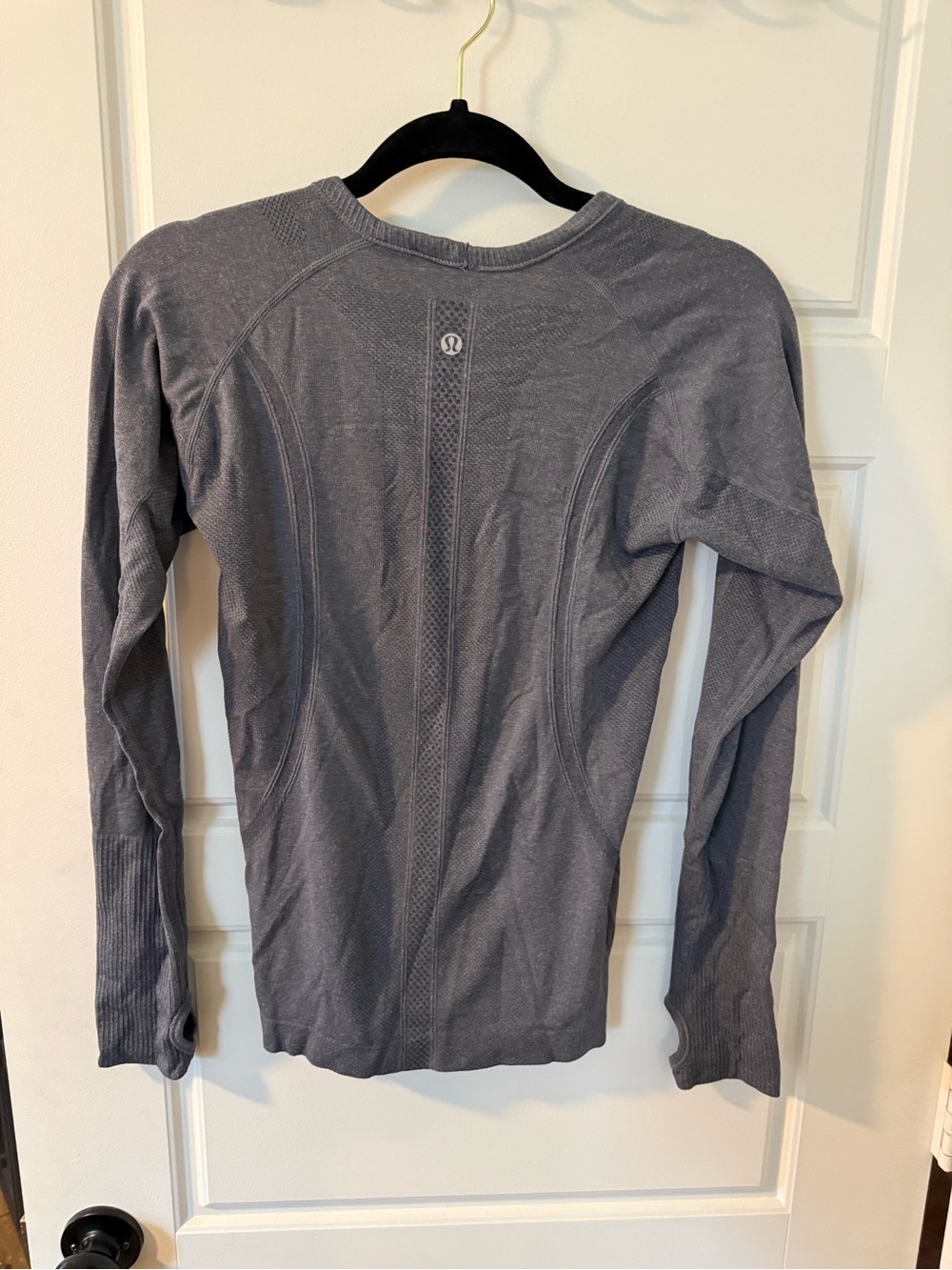 Lululemon Gray Long Sleeve Seamless Top
